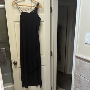 Dave & Johnny New Elegant Black One Shoulder Slip Dress